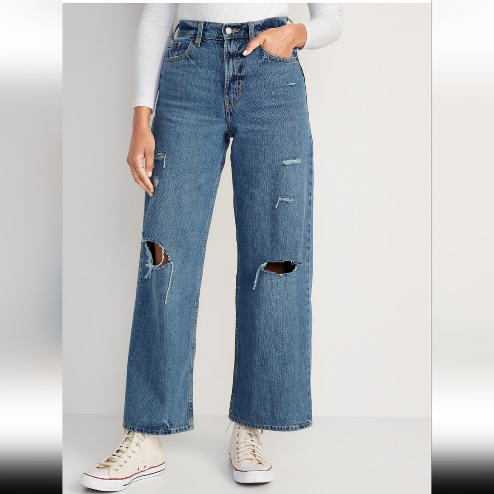 OLD NAVY | Extra High-Rise Baggy Wide-Leg Jeans